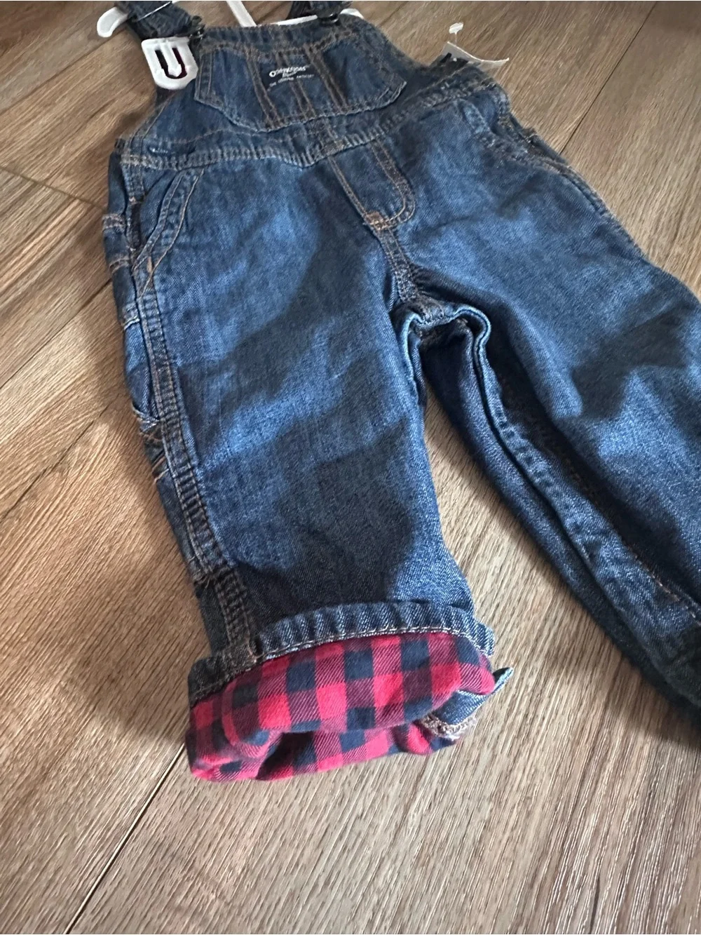 OshKosh B'gosh Blue Denim Overalls toddler 12 months